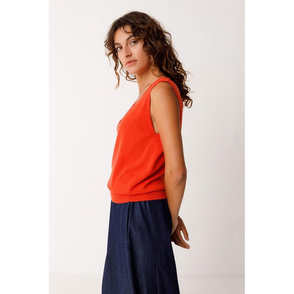 SKFK Maindi Shirt Top Damen orange